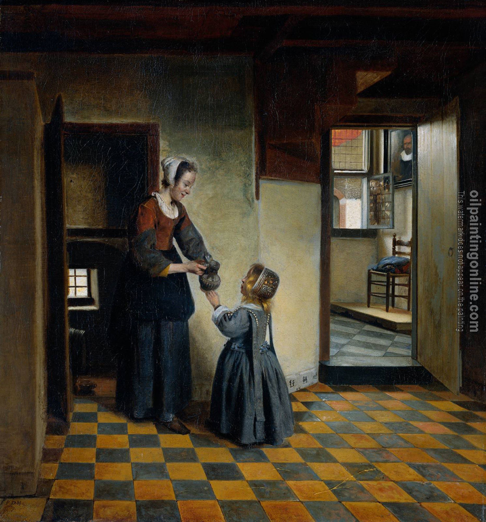 Pieter de Hooch - Woman with a Child in a Pantry